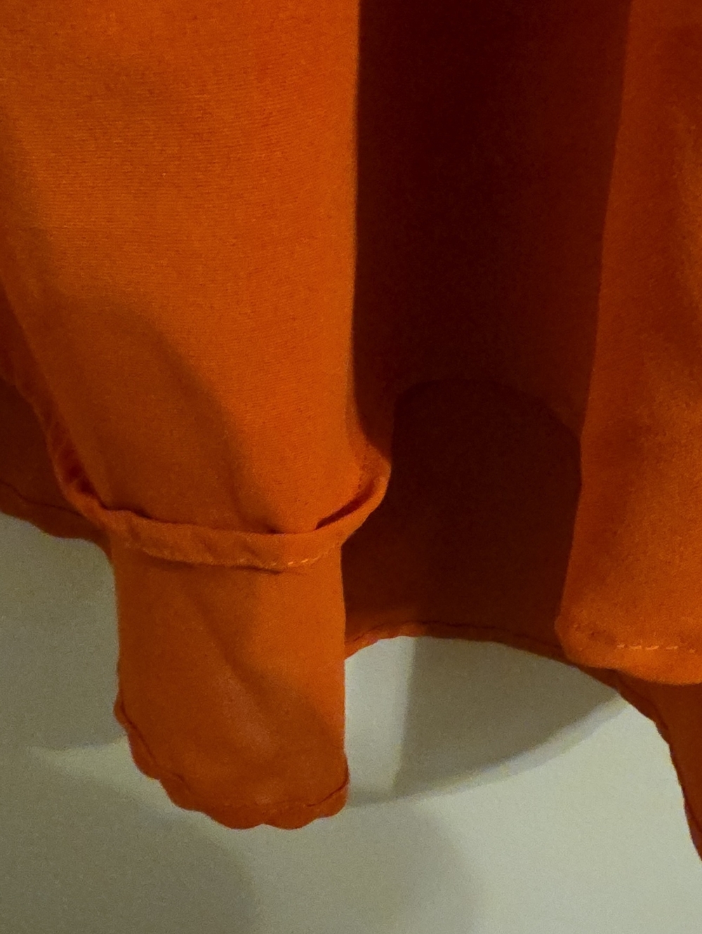 Burnt Orange V Neck Blouse. In EUC - Picture 5 of 5